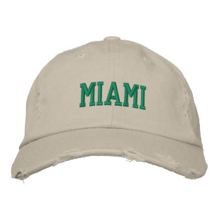 MIAMI groen borduurwerk stijl Geborduurde Pet
