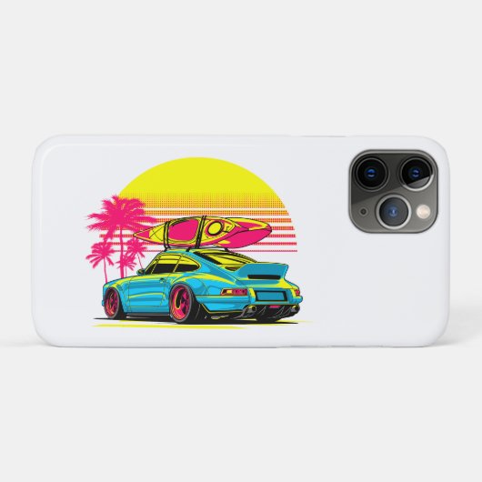 MIAMI GT SUMMER VIBES Case-Mate iPhone CASE (Achterkant (horizontaal))