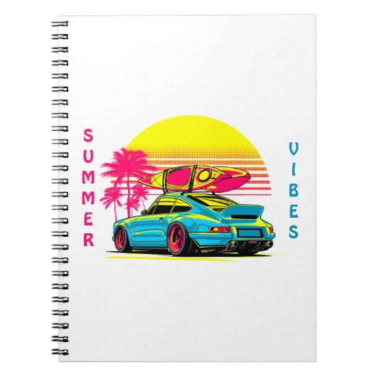 MIAMI GT SUMMER VIBES NOTITIEBOEK (Voorkant)