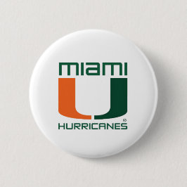 Miami Hurricanes Ronde Button 5,7 Cm