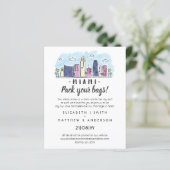 MIAMI Huwelijk Handgetekende Bestemming Modern (Staand voorkant)