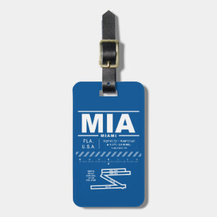 Miami International Airport MIA Bagage Label
