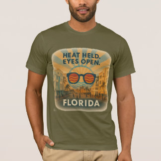 Miami Jersey T-shirt Heat Held Eyes Open Bella+Can