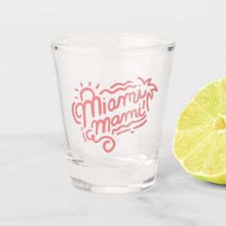 Miami Mami Bachelorettes Shot Glass Glas