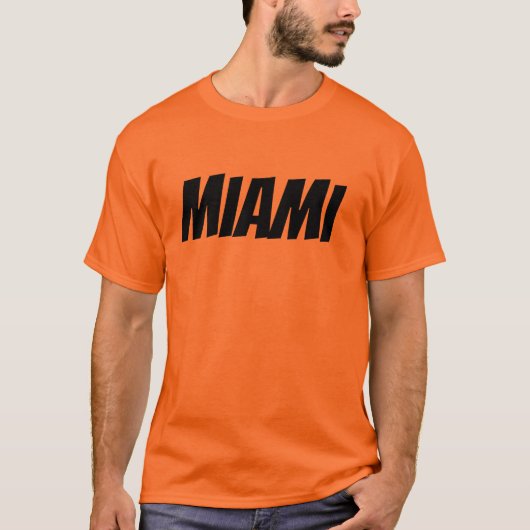 Miami Mannen Basic T-shirt (Voorkant)
