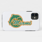 Miami met Dolphin iPhone 5 Hoesje (Achterkant (horizontaal))