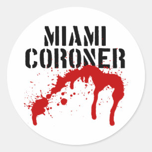 Miami Metro PD Coroner Ronde Sticker