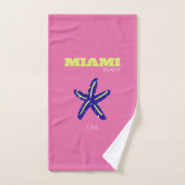 Miami, Miami Beach, Rose (Serviette à main)