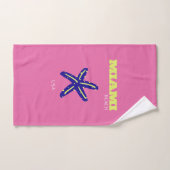 Miami, Miami Beach, Rose (Serviette à main)