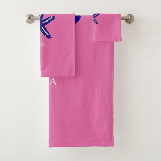 Miami, Miami Beach, roze Bad Handdoek (Insitu)