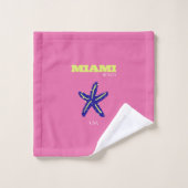 Miami, Miami Beach, roze Bad Handdoek (Wasdoekje)
