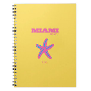 Miami, Miami Beach, Travel Art Notitieboek