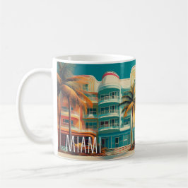 Miami Mirage – Retro Travel Mug Koffiemok
