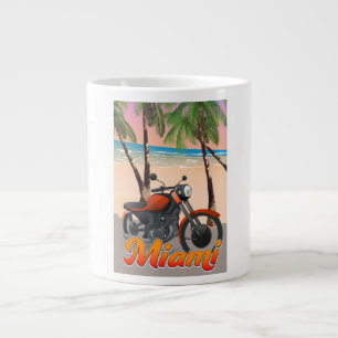 Miami Motorbike-reisposter Extra Grote Beker