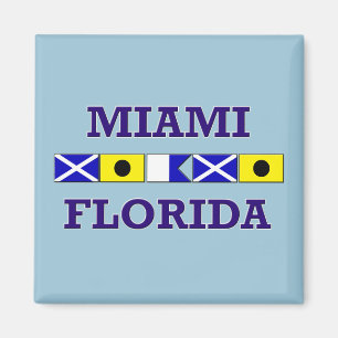 Miami Nautical Flag - Magnet Magneet