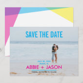 Miami Nights Foto Save The Date (Voorkant / Achterkant)