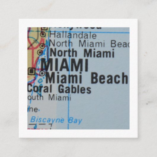 miami Nous avons déplacé une nouvelle carte d'adre (Devant)