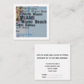 miami Nous avons déplacé une nouvelle carte d'adre (Devant / Derrière)