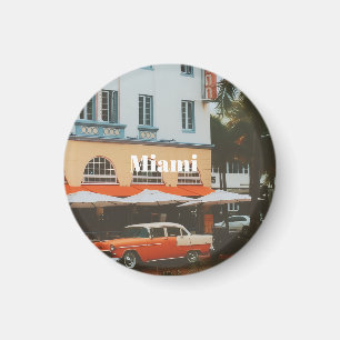 Miami Ocean Drive Reis Souvenir Magneet