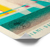  Miami, Ocean Drive Travel Poster (Hoek)