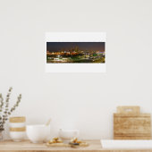 Miami Panoramic Night Uitzicht Poster (Keuken)