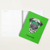 Miami Pug | Jouw namen toevoegen Planner (Display)