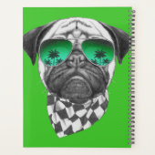 Miami Pug | Jouw namen toevoegen Planner (Achterkant)
