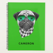 Miami Pug | Jouw namen toevoegen Planner (Voorkant)