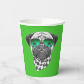 Miami Pug Papieren Bekers (Links)