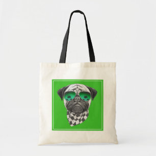 Miami Pug Tote Bag