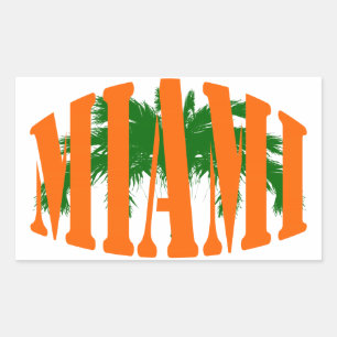 Miami Rechthoekige Sticker