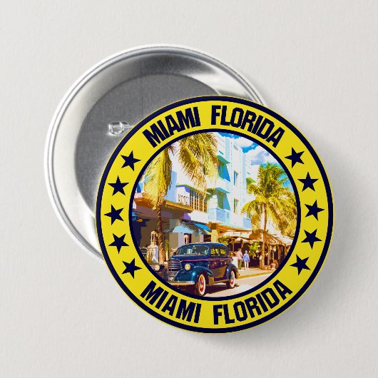 Miami Ronde Button 7,6 Cm (Voorkant /achterkant)