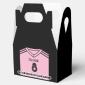 Miami Roze en Zwart Voetbal Verjaardagsfeest Bedankdoosjes (Geopend)