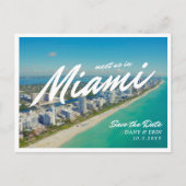 Miami Save the Date Briefkaart met foto's (Voorkant)