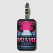 Miami Sfeer Bagagelabel (Voorkant (verticaal))