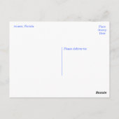 Miami Skyline At Night, Miami Florida, VS Briefkaart (Achterkant)