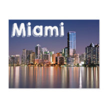 Miami Skyline At Night, Miami Florida, VS