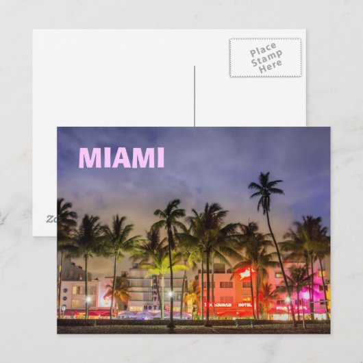 MIAMI SKYLINE BRIEFKAART (Voorkant / Achterkant)