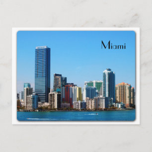 Miami skyline - Briefkaart
