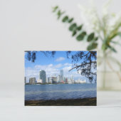Miami Skyline Briefkaart (Staand voorkant)