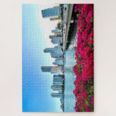 Miami Skyline Downtown Brickell Biscayne Bay Legpuzzel (Verticaal)