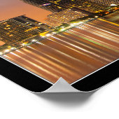 Miami Skyline op het Poster van Dusk Panorama (Hoek)