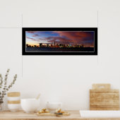 Miami skyline op twilight panorama - Poster (Keuken)