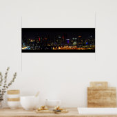 ~Miami Skyline~ PANORAMA POSTER, AANGEPAST IT! Poster (Keuken)
