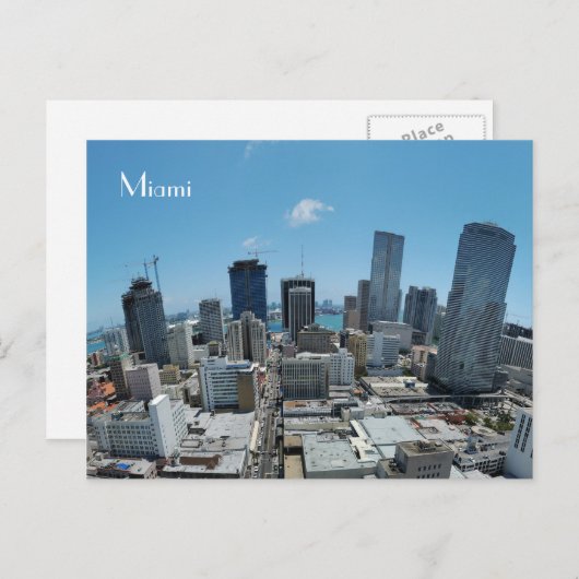 Miami skyline - Postkaart (Voorkant / Achterkant)