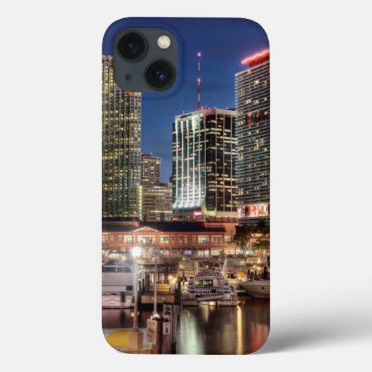 Miami skyline stad in Florida Case-Mate iPhone Case (Achterkant)