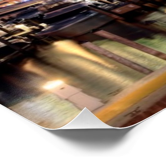 Miami skyline stad in Florida Perfect Poster (Hoek)