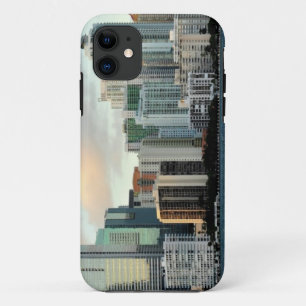 Miami skyscrapers tegen brede heldere hemel iPhone 11 hoesje