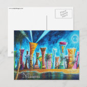 Miami South Beach Florida Pop Art Travel Briefkaar Briefkaart (Voorkant / Achterkant)