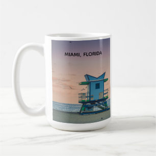Miami South Beach Florida Reddingsbrigade Oceaan Koffiemok